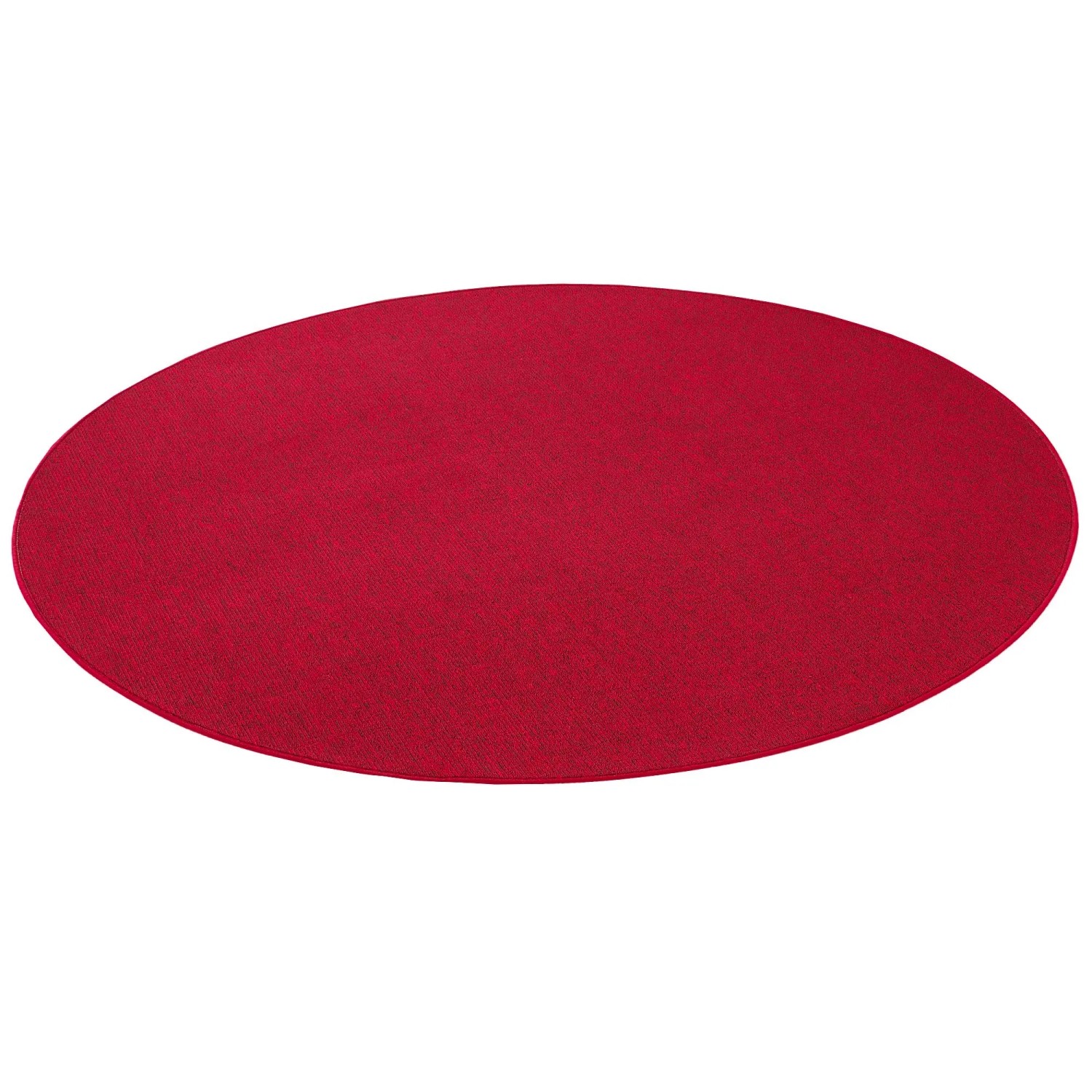 Snapstyle Feinschlingen Velour Teppich Strong Rot 200cm Rund günstig online kaufen