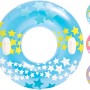 Schwimmring Ø 91 cm mit Sternen in Blau, Lila und Pink für Kinder ab 3 Jahren.
