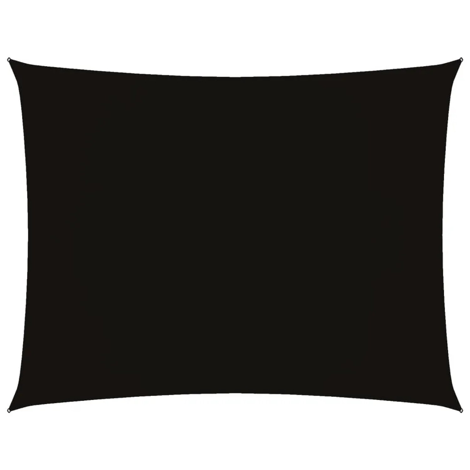 vidaXL Sonnensegel Oxford-Gewebe Rechteckig 2x3 m Schwarz 135750