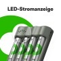 GP Akku-Ladegerät B441 mit 4 AAA-Akkus (850mAh) im Ladeschacht.