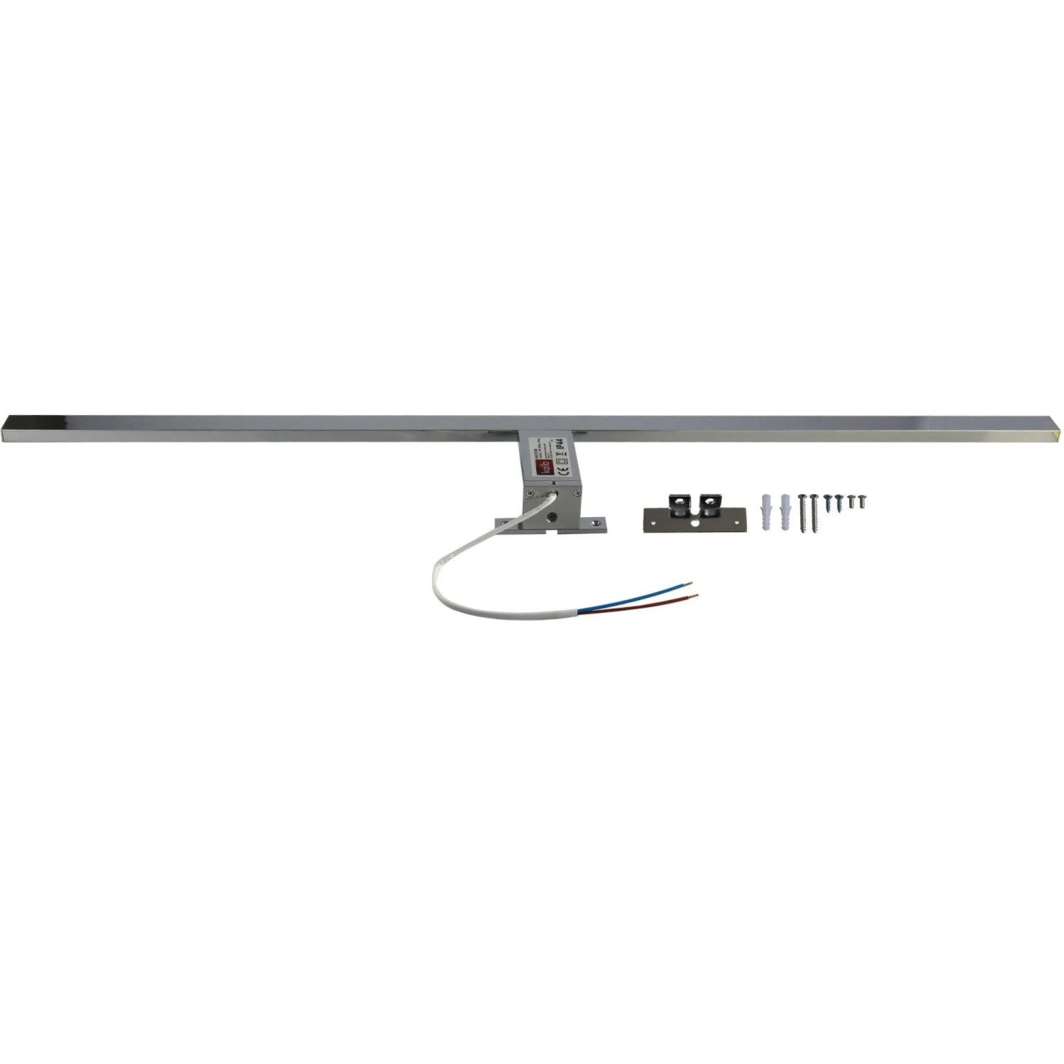 Kalb 100cm LED Badleuchte, verchromte Spiegellampe mit Zubehör zur Montage.