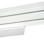 Weiße Bestlivings Vorhangschiene (180 cm) mit Blende und 1 Lauf. Gardinensystem für die Deckenmontage.