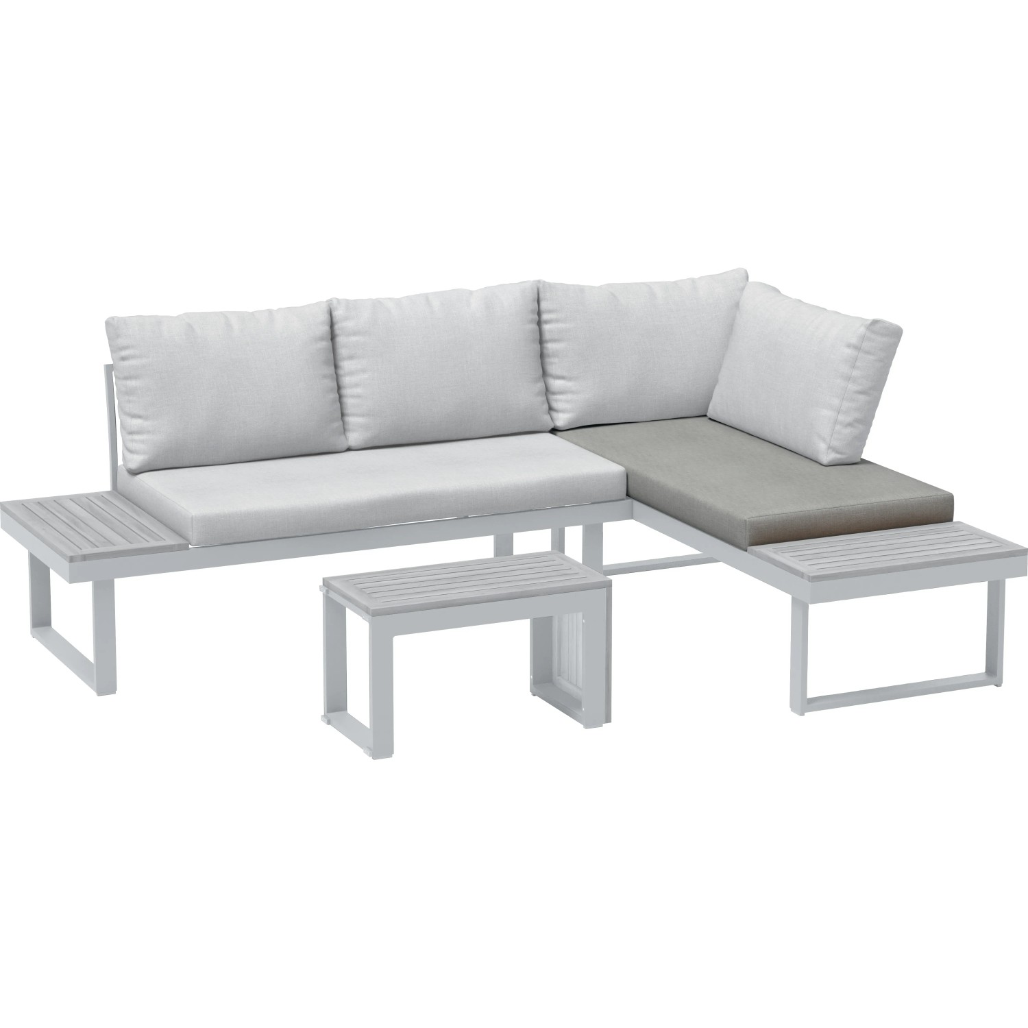 Sitzkissen Lipson Corner-Loungeset Grau 100 x 1400 x 700 cm kaufen bei OBI