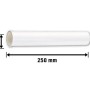 Weißes Siphon-Verstellrohr, Ø 40 mm x 44,8 mm (G 1 1/2), 250 mm lang, für Siphonverlängerung.