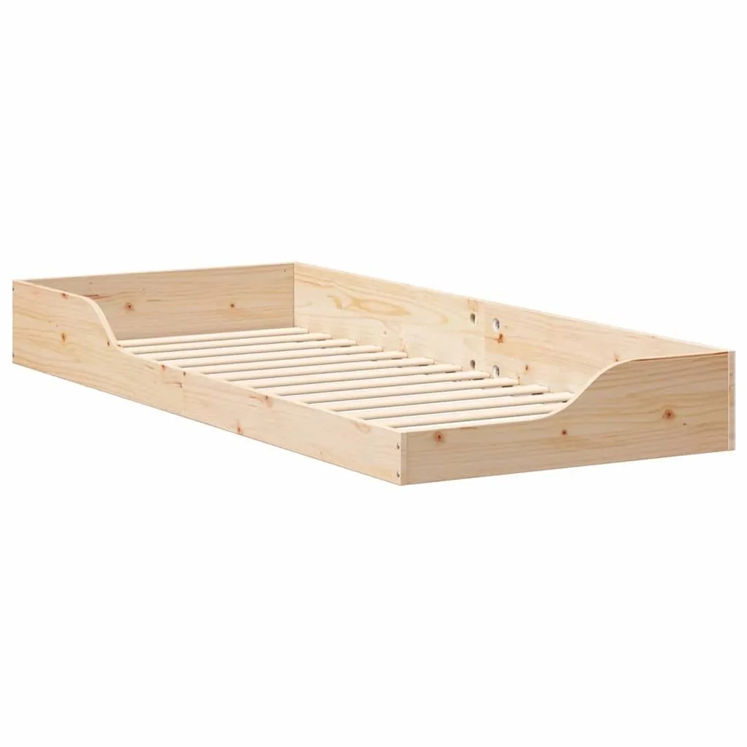 vidaXL Bettrahmen Braun 80 x 220 cm Massives Kiefernholz 873409