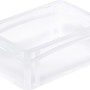 Transparente Eurobox-System Box (30x20x12 cm) mit Vollwand zur Aufbewahrung.