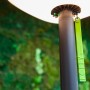 Lutec LED Solar Stehleuchte Poppy, anthrazit-grün, dimmbar, mit Bluetooth Funktion.