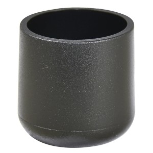 Schwarze Wagner Kappe EH 0620 für Stahlrohrmöbel, Ø 2 cm, 4er-Set.