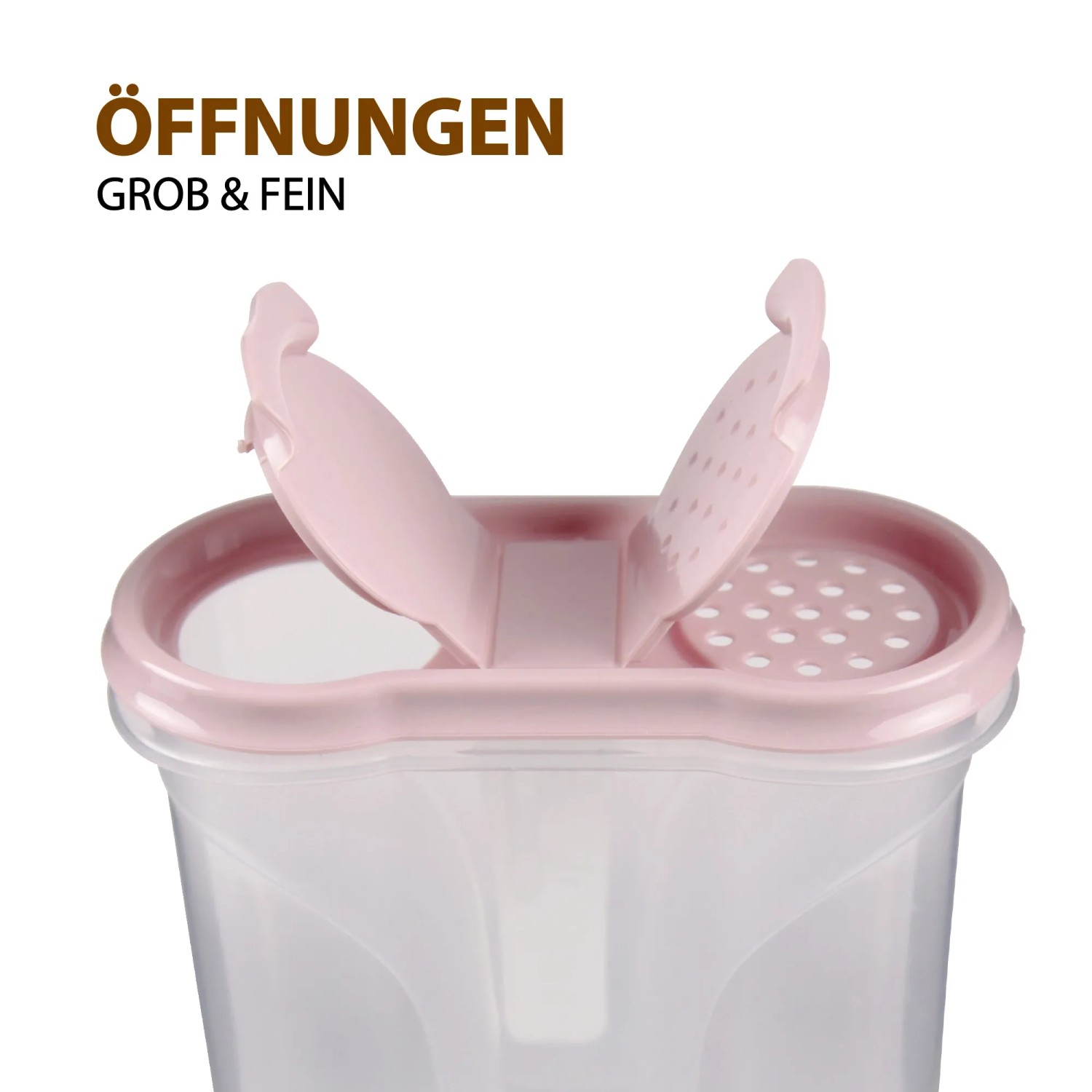 Bestlivings Gewürzdose Schüttdose 300ml Altrose mit zwei Öffnungen.
