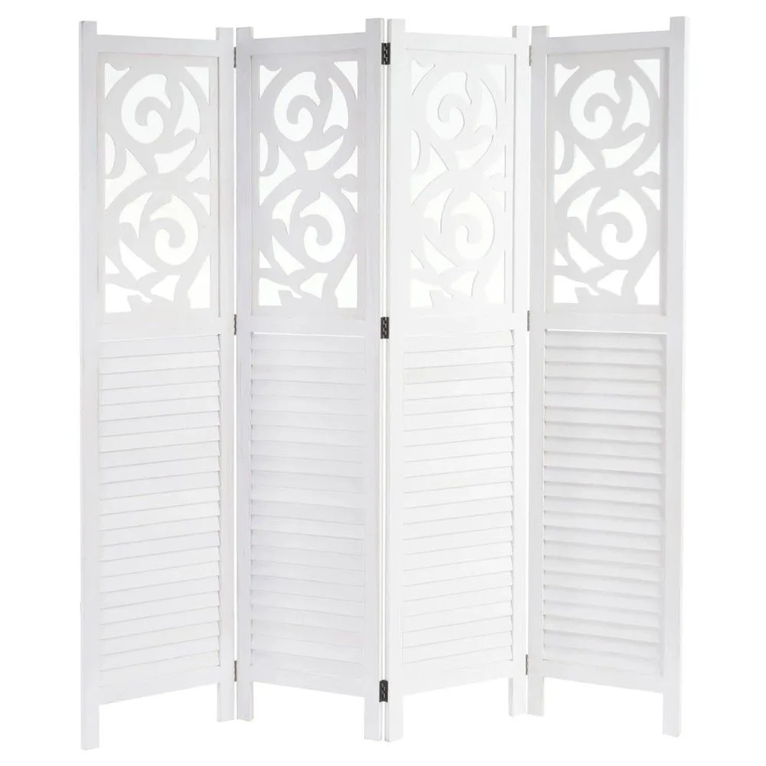 MCW Paravent Izmir 170x161x2cm Weiß
