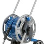 LUX Schlauchwagen-Set mit 20 m Schlauch auf Metalltrommel für einfache Gartenbewässerung.