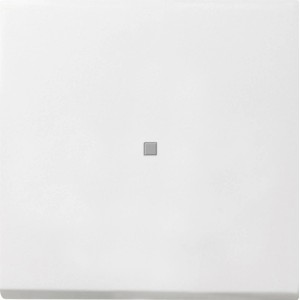 Gira Wippe Fläche in Reinweiß mit Kontrollfenster für Schalter & Taster.