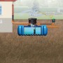 4rain Flachtank-Paket Flat S 6.000 l Garten-Comfort im Querschnitt mit Pumpe und Gartennutzung.