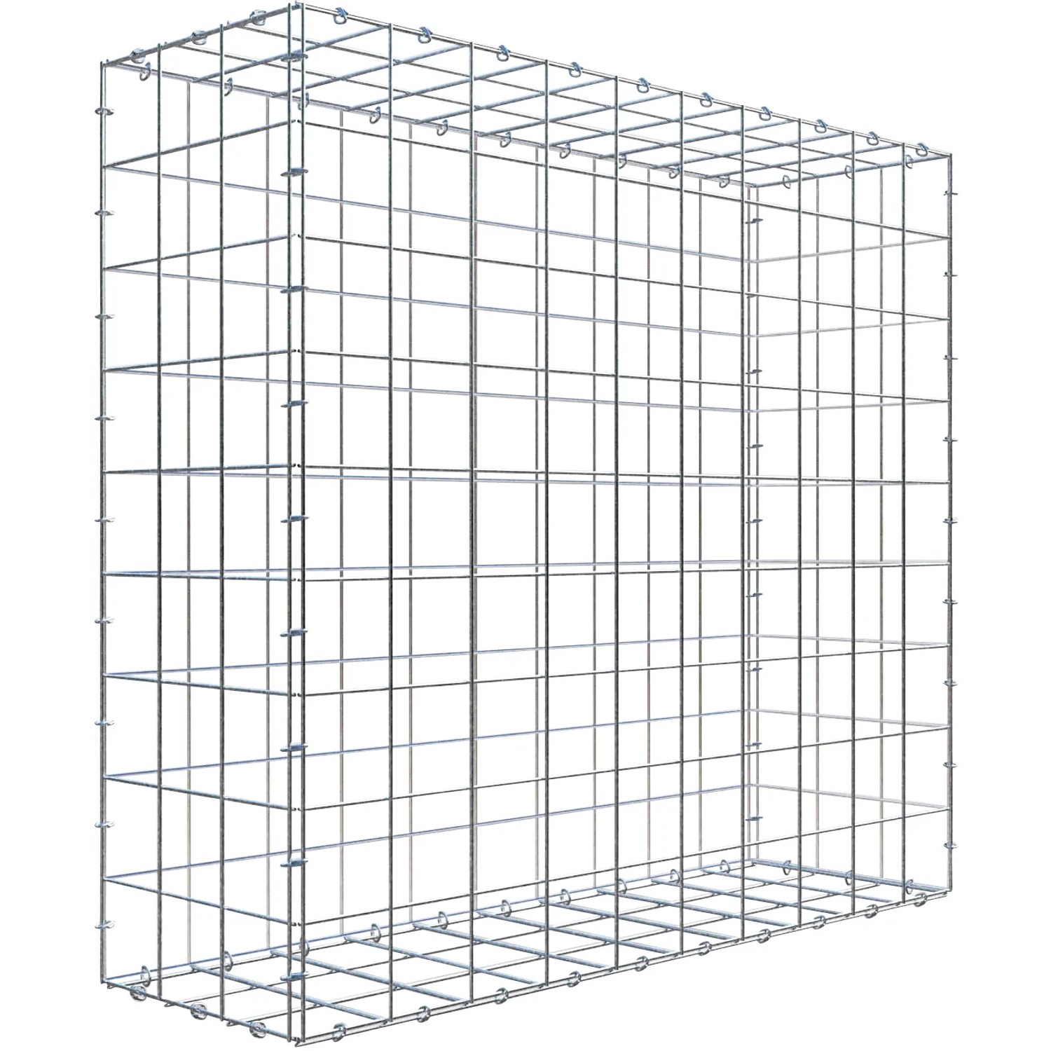 Gabiona C-Ring-Gabione 90 x 100 x 30 cm Maschenw 10 x 10 cm