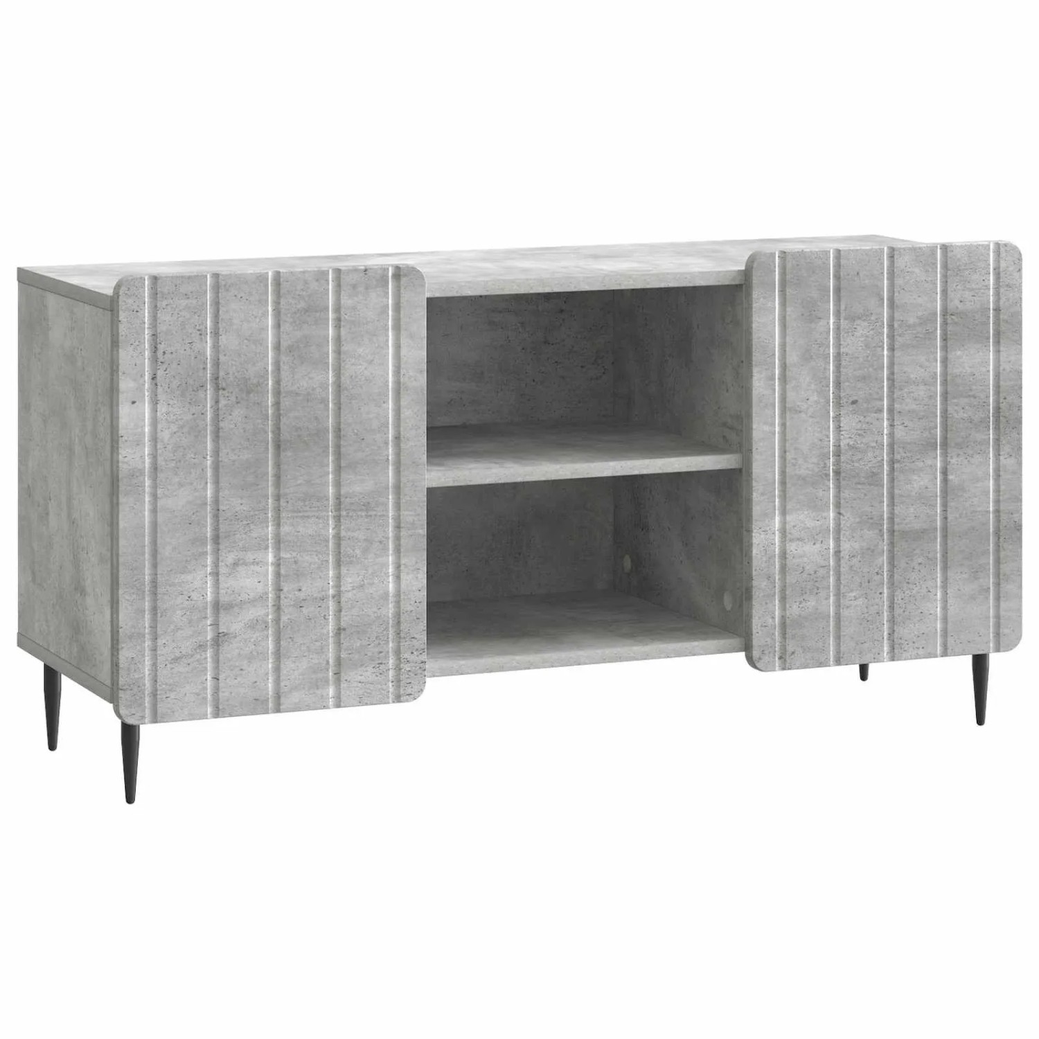 vidaXL TV-Schränk Betongrau 102 x 34,5 x 52 cm Holzwerkstoff 894468
