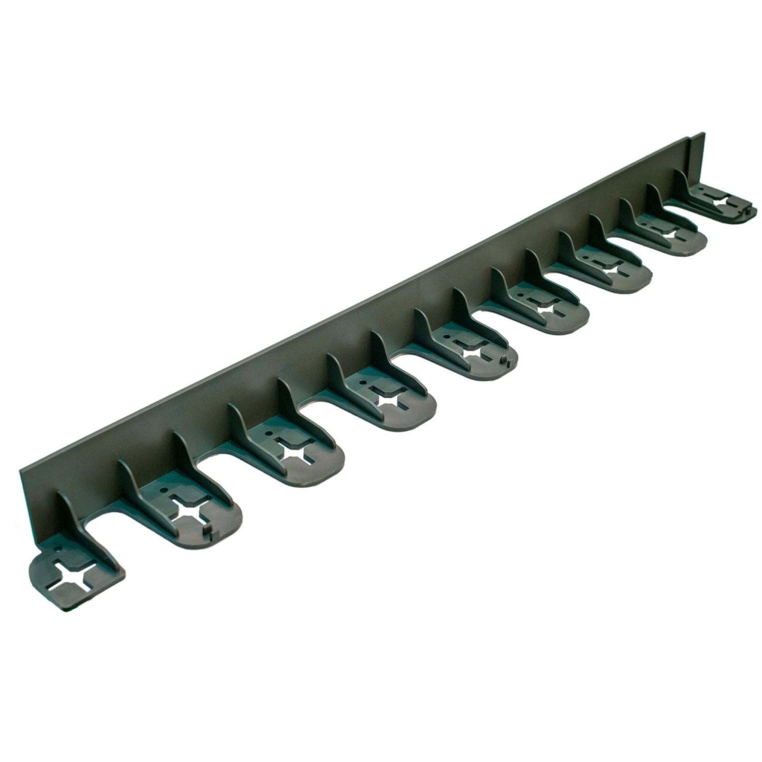 Jardinion Rasenkante 75cm x 60mm Kunstoff Schwarz Beeteinfassung