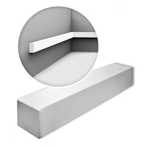 ORAC DECOR SX194 Sockelleisten Set, 60 weiße Stuckleisten für Paneele, 120 m