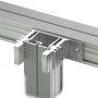 GS Terrassen Blendenhalter Aluecofix Pro für 45x23 mm Aluprofile, Detailansicht.