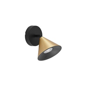 Lucande Deckenlampe Kartio 9639261 Design Modern in Schwarz aus Metall 1-flammig GU10 Wohnzimmerleuchte