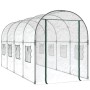 vidaXL Gewächshaus Transparent 160x400x190 cm PVC & Stahl 317247