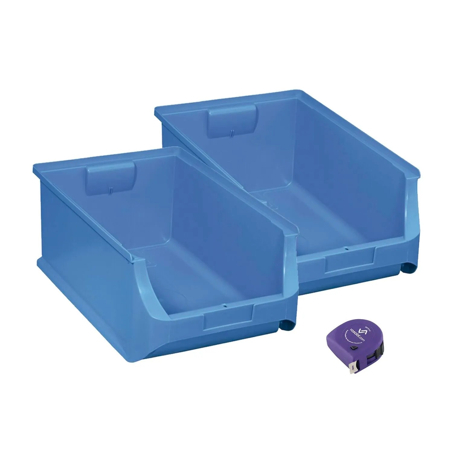 vasalat Set Stapelboxen Größe 5 500x310x200 mm Blau 2 Stück