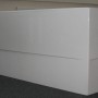 Weiße Acrylschürze für Badewanne Galia I, 160 cm, linke Ausführung.
