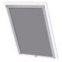 Graues Verdunkelungsrollo PK06 für Velux Fenster, geeignet für Dachfenster. Sichtschutz und Abdunklung für Ihr Zuhause.