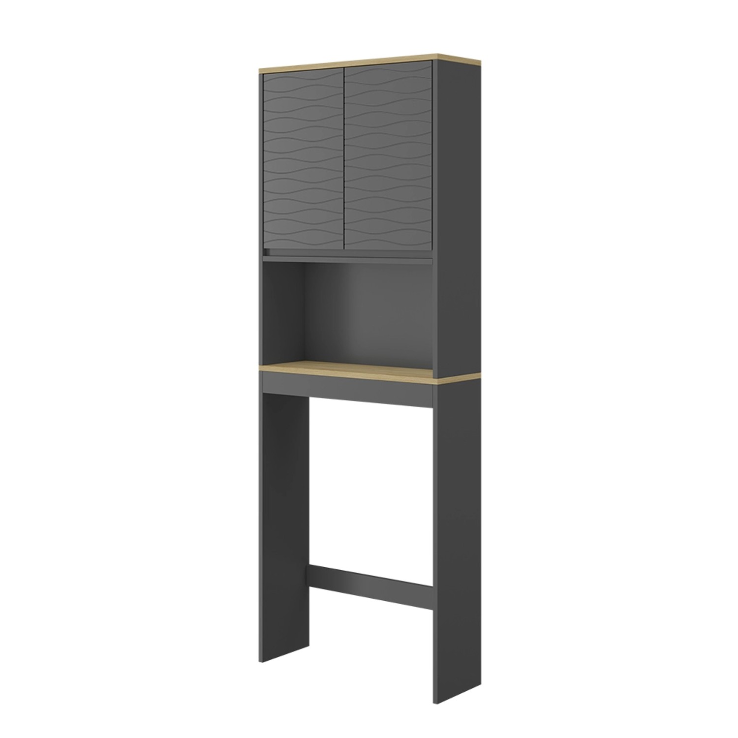 Vicco Toilettenschrank Livia Anthrazit 60 x 163 cm günstig online kaufen
