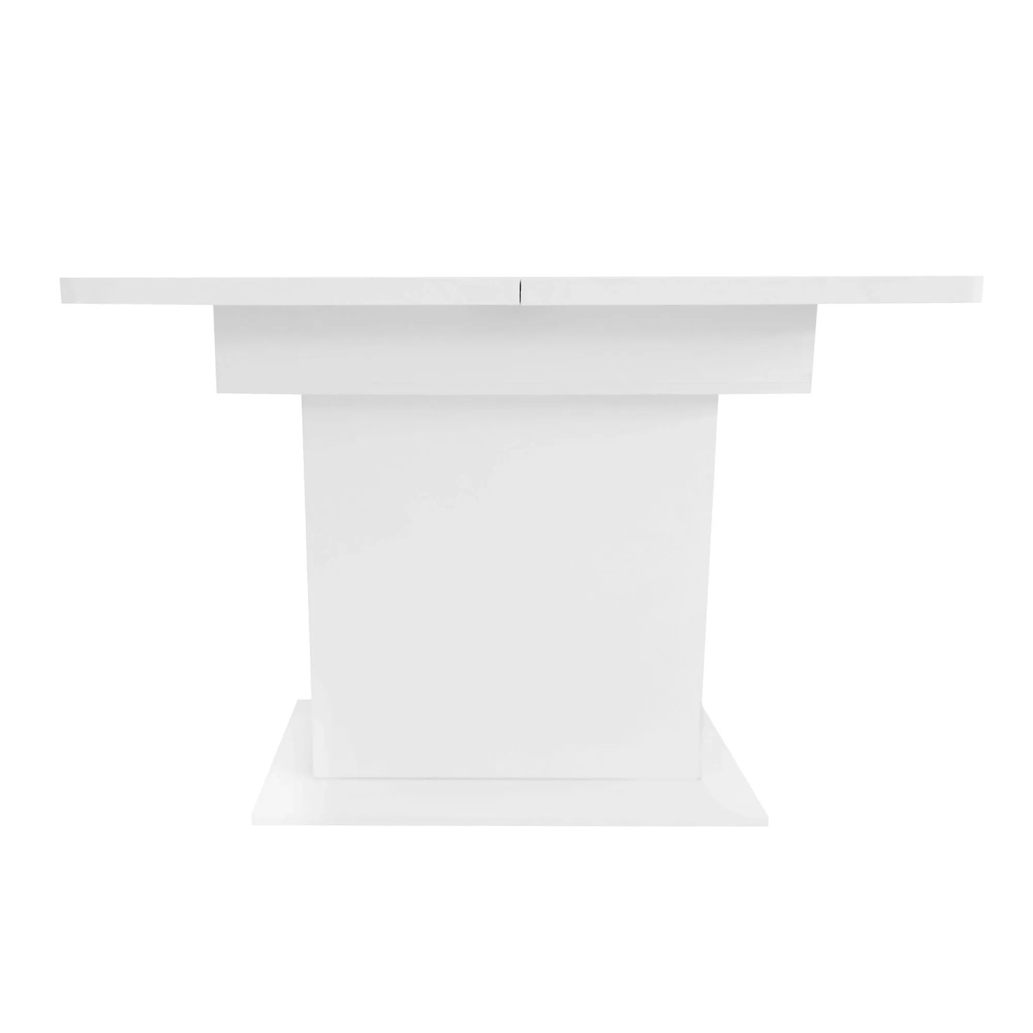 okwish Esstisch Ausziehbarer Kaffee-Freizeittisch 130 × 70 cm Weiß