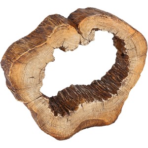 Globo LED-Tischlampe Vinzenz in Holzoptik, moderne Design-Tischleuchte für stimmungsvolles Licht.