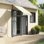 vidaXL Markise Einziehbar Creme 100x150 cm Stoff und Stahl 368743_2