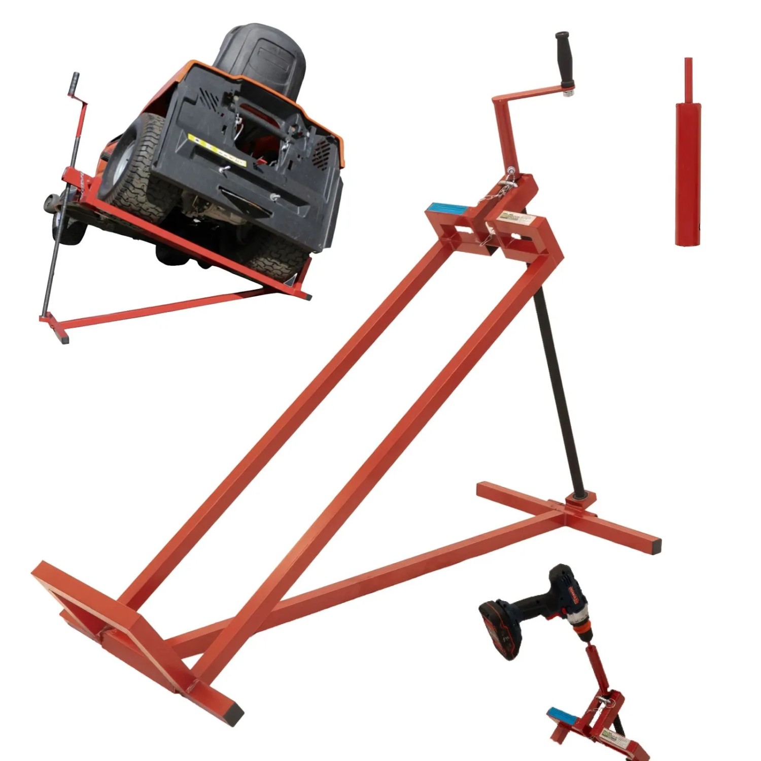 TRUTZHOLM Rasentraktorheber 400kg 24mm Gewindestange