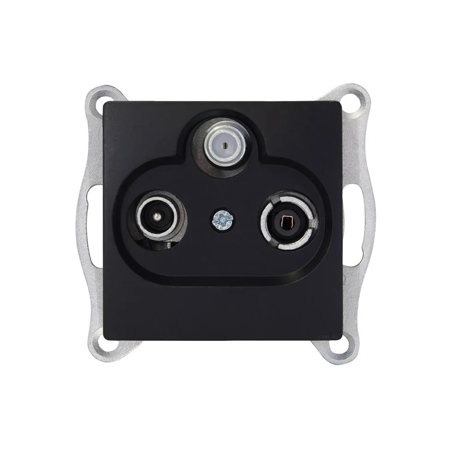 Günsan Visage Multimedia Sat TV Radio Antennendose Schwarz