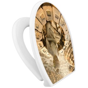 Banjado WC-Sitz mit Kindersitz und Buddha-Motiv. Klodeckel aus Polypropylen mit Absenkautomatik.