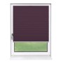 Violettes Deco-Raum Plissee Basic 95x210cm am Fenster, blickdicht und ohne Bohren montiert.
