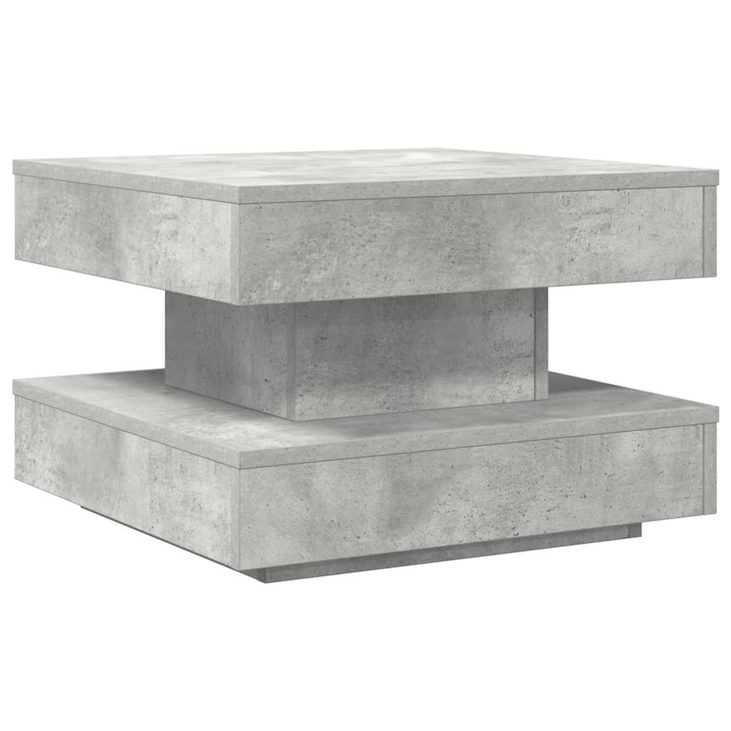 vidaXL Couchtisch 360-Grad Drehbar Betongrau 50x50x34,5 cm 858473 günstig online kaufen