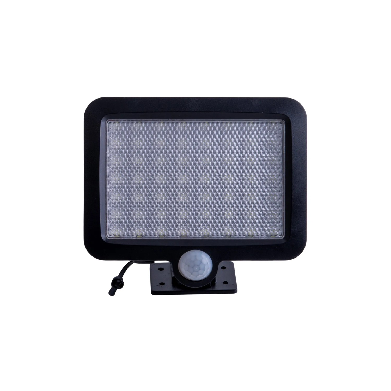 Schwarze LED Solar-Wandleuchte Pepe für Aussen, mit Bewegungsmelder, 13x15x5,5cm.