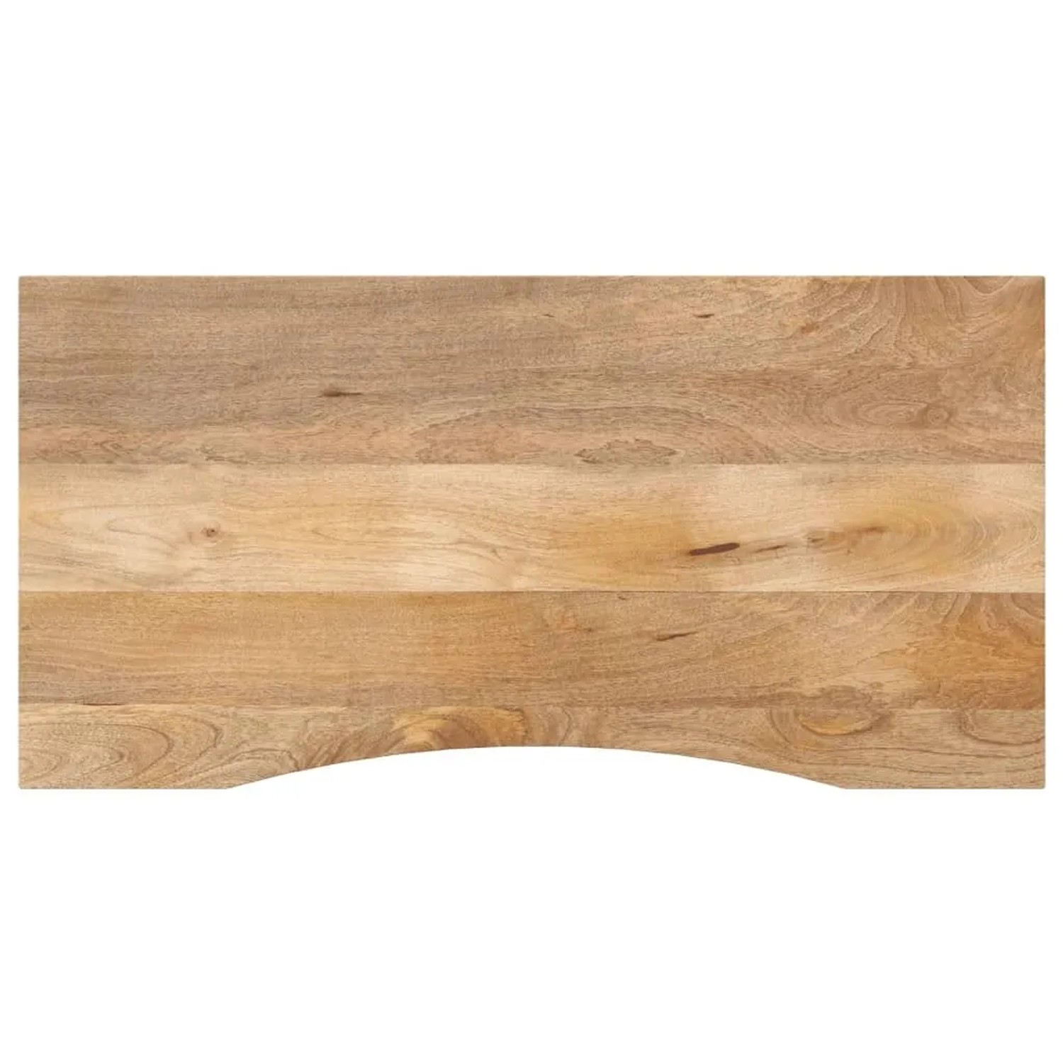 vidaXL Schreibtischplatte mit Aussparung 120x60x2,5cm Massivholz Mango 370203