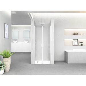 baliv Dusch-Pendeltür DUK-90.61P, 87-90cm, Chrom, für Eckdusche, U-Form und Nische