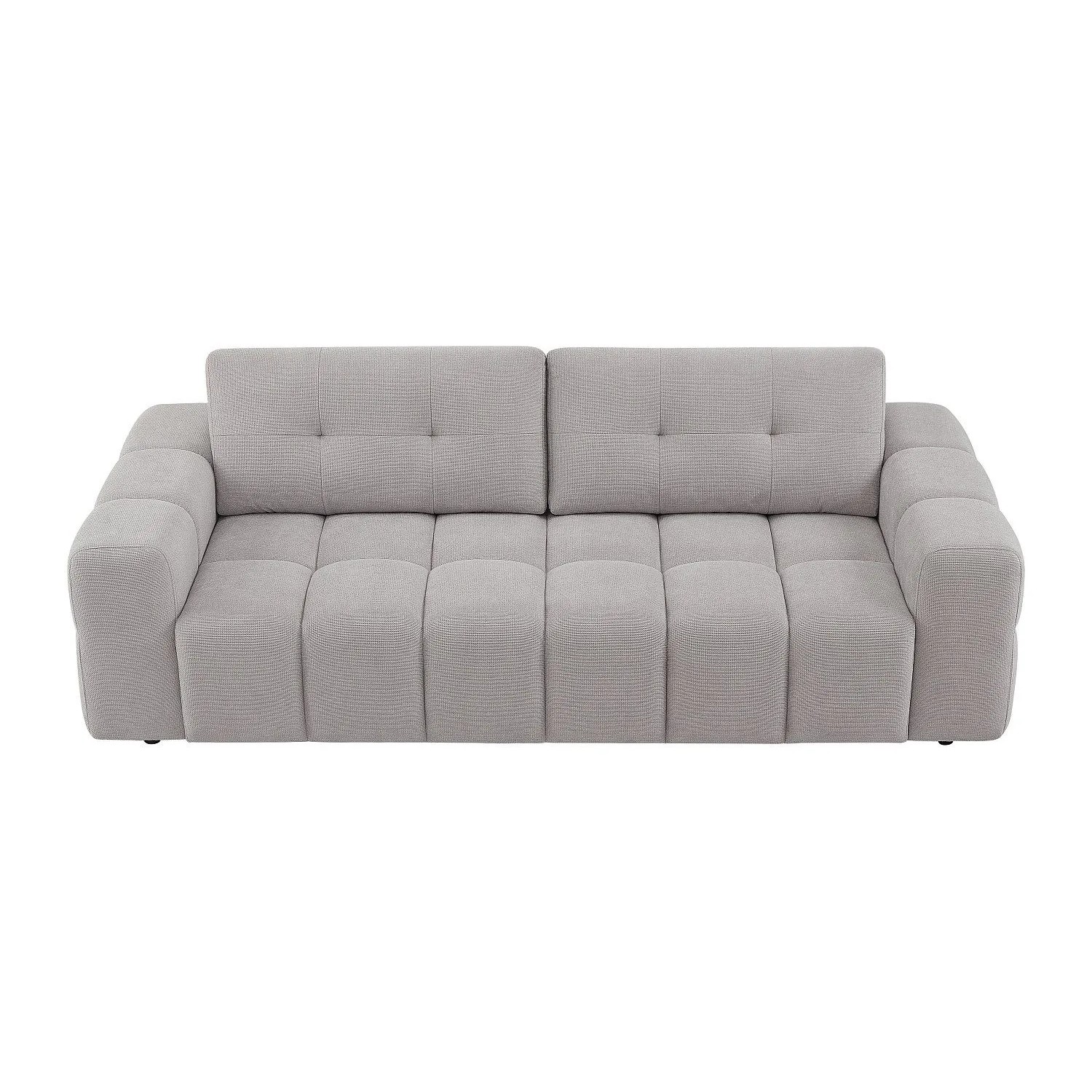 Vente-unique Sofa Ohne Schlafmöglichkeit Sopelana Hellgrau 220 cm