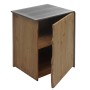 Beistelltisch MCW L76 aus Tannenholz mit offener Tür und Fach, Industrie Design.