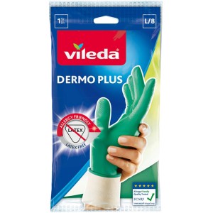 Vileda Sanft&Schonend Haushaltshandschuhe, Größe L, latexfrei und schonend für empfindliche Hände.