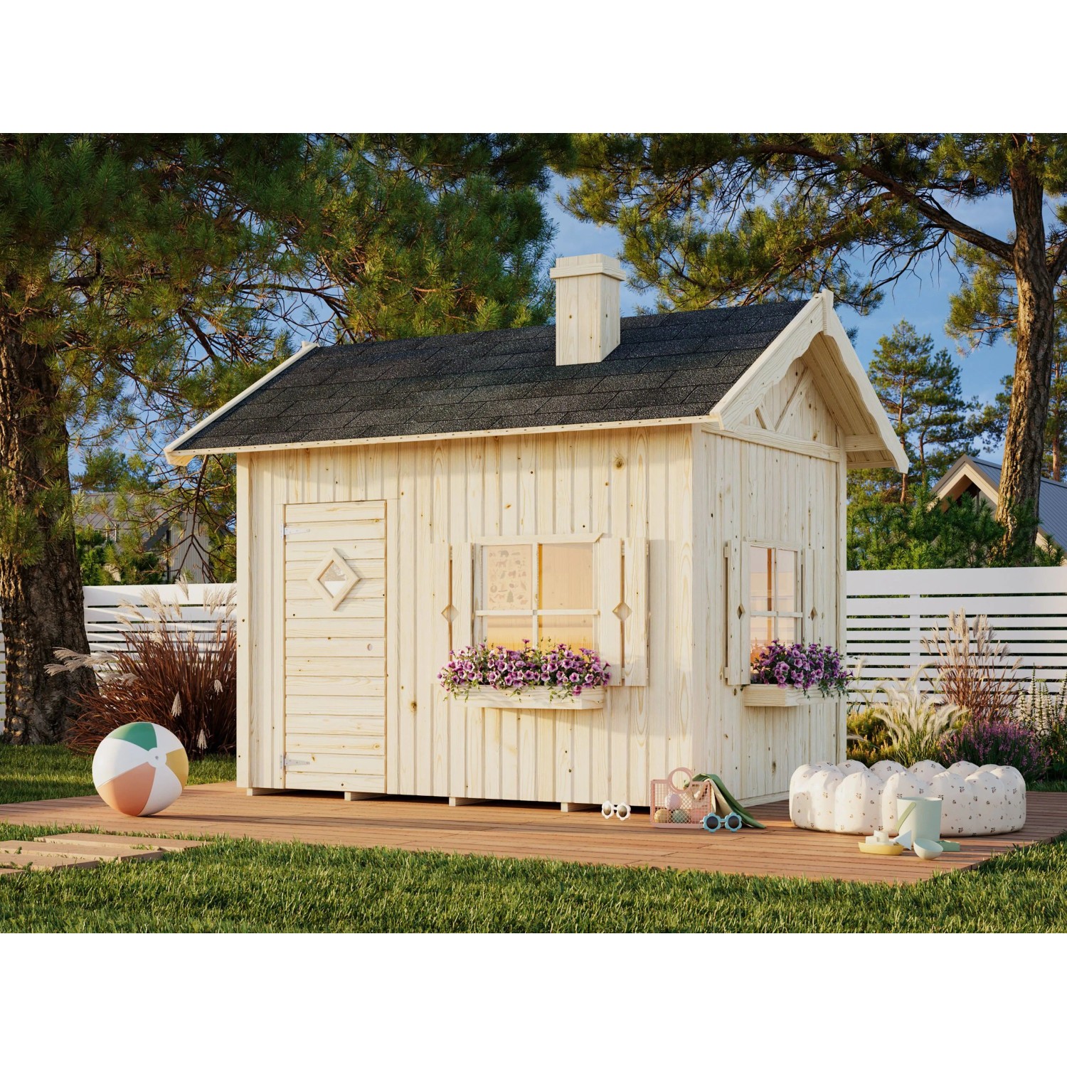 Palmako Spielhaus Grete 220 cm x 258 cm x 223 cm