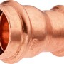 Press-Reduziermuffe aus Kupfer, 28 mm x 22 mm, für Heizung, Solar und Sanitär.