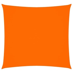 Quadratisches orangefarbenes vidaXL Sonnensegel aus Oxford-Gewebe, 3x3 m, wasserfest und UV-beständig.