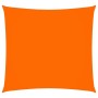 Quadratisches orangefarbenes vidaXL Sonnensegel aus Oxford-Gewebe, 3x3 m, wasserfest und UV-beständig.