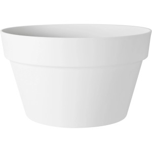 Weiße Elho Loft Urban Pflanzschale, Ø 35 cm, ideal für Balkon und Terrasse.