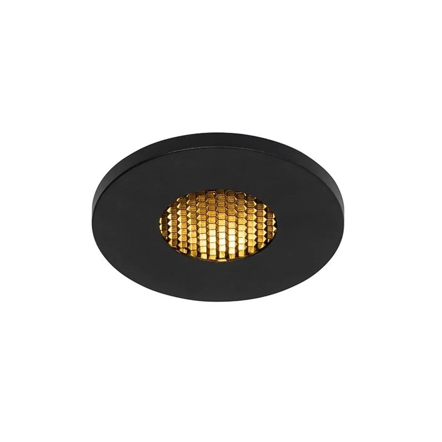 QAZQA Modernes Bad Einbau Spot Schwarz IP54 Shed Honey