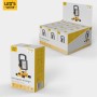 LED's Work Arbeitsleuchte, aufladbar, 7W, 700lm, 6500K, IP54, schwarz-gelb, in Verpackung und Display.