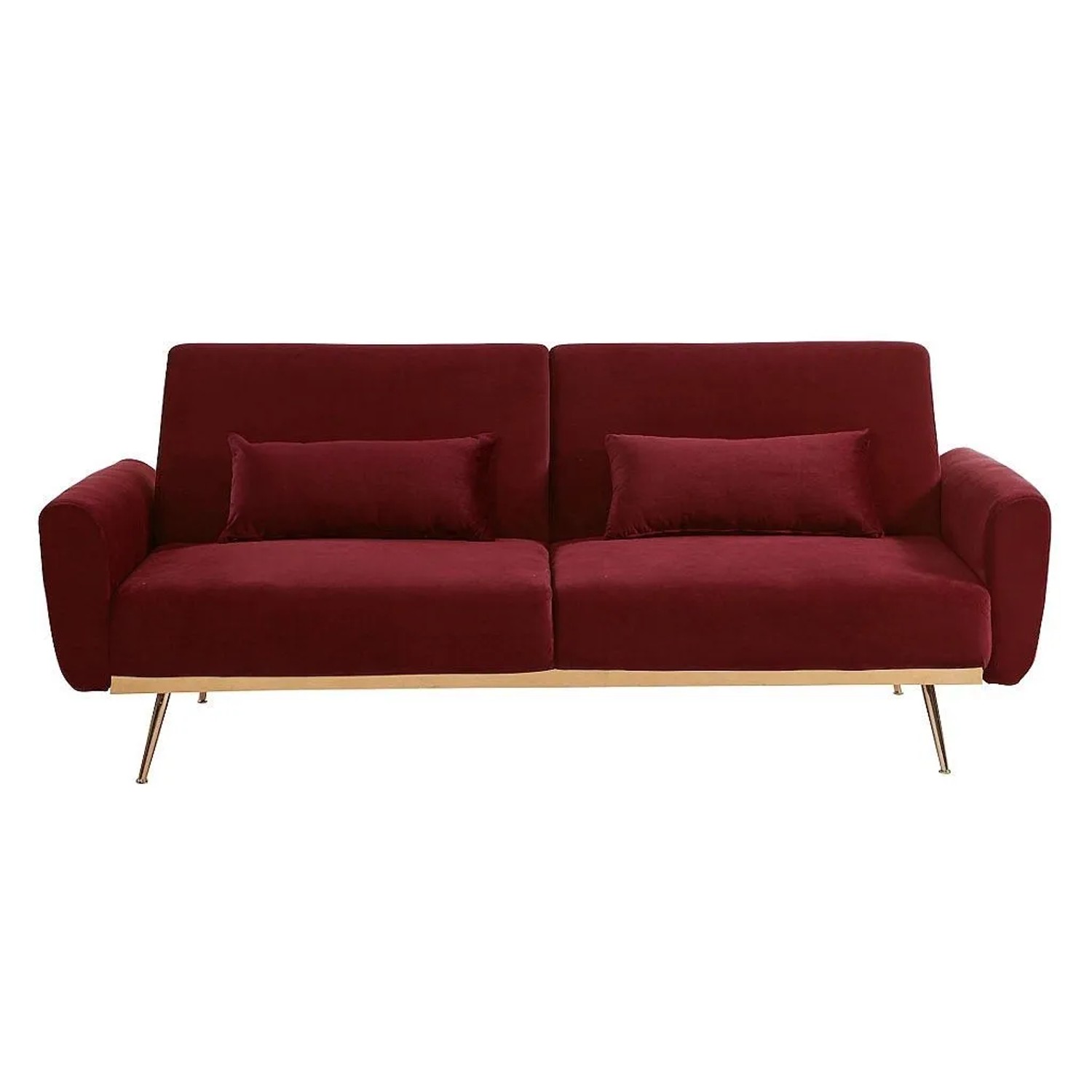 Vente-unique Schlafsofa Launei Bordeaux 208 cm